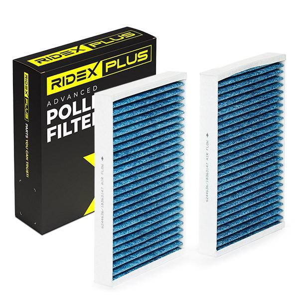 RIDEX PLUS 424I0591P Innenraumfilter Pollenfilter Aktivkohlefilter Höhe: 30