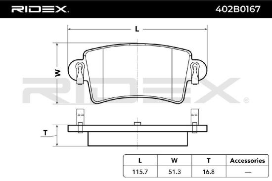 RIDEX Bremsbelagsatz Bremsbeläge Hinten für RENAULT Master 1I Kasten (FD) Bild RIDEX Bremsbelagsatz Bremsbeläge Hinten für RENAULT Master 1I Kasten (FD)
