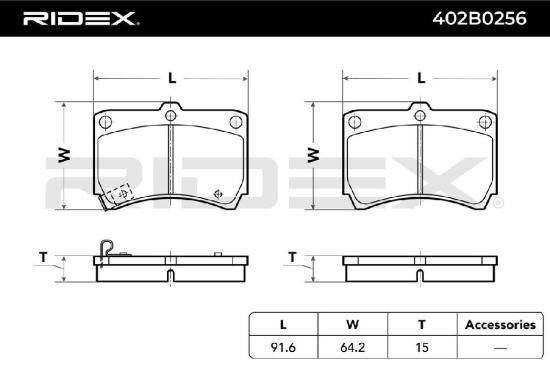 RIDEX Bremsbelagsatz Bremsbeläge Vorne für MAZDA DEMIO (DW) für KIA RIO Kombi Bild RIDEX Bremsbelagsatz Bremsbeläge Vorne für MAZDA DEMIO (DW) für KIA RIO Kombi
