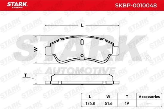 STARK Bremsbelagsatz Bremsbeläge Vorne für OPEL Corsa F passend für PEUGEOT 207 Bild STARK Bremsbelagsatz Bremsbeläge Vorne für OPEL Corsa F passend für PEUGEOT 207
