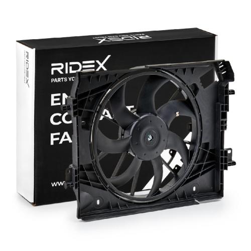 RIDEX 508R0206 Kühlerlüfter Lüfter Motorkühlung mit Kühlerlüfterrahmen (Zarge) Bild RIDEX 508R0206 Kühlerlüfter Lüfter Motorkühlung mit Kühlerlüfterrahmen (Zarge)