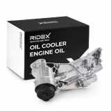 RIDEX 469O0078 Ölkühler Motoröl Kühler mit Ölfiltergehäuse mit Ölfilter für OPEL
