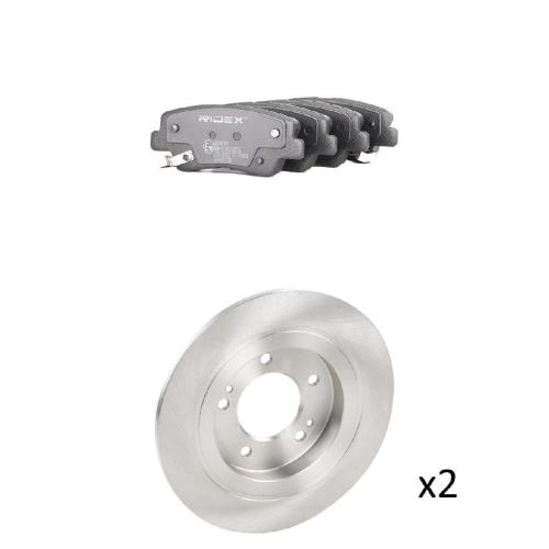 RIDEX Bremsenset Hinten Ø284mm - Bremsscheiben und Beläge für HYUNDAI Kona (OS) Bild RIDEX Bremsenset Hinten Ø284mm - Bremsscheiben und Beläge für HYUNDAI Kona (OS)