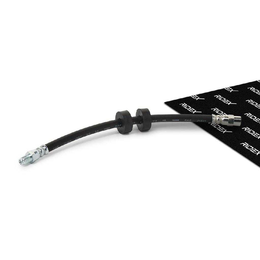 RIDEX Bremsschlauch 83B0047 VORNE BREMSSCHLÄUCHE Länge: 296mm für VW Polo Coupe