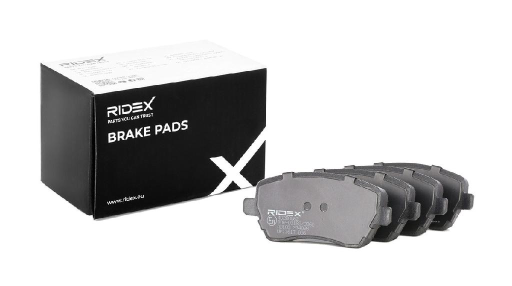 RIDEX Bremsbelagsatz Bremsbeläge Vorne für RENAULT Clio 1II Schrägheck Twingo 1I
