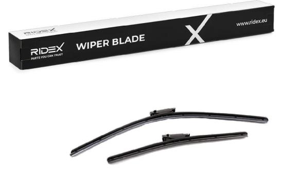 2x RIDEX Scheibenwischer Satz Wischerblätter Satz mit Spoiler Vorne Länge 1: Bild 2x RIDEX Scheibenwischer Satz Wischerblätter Satz mit Spoiler Vorne Länge 1: