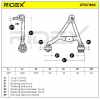 RIDEX 273C1186 Lenker Radaufhängung Querlenker Rear für JAGUAR XF (J05, CC9) Bild RIDEX 273C1186 Lenker Radaufhängung Querlenker Rear für JAGUAR XF (J05, CC9)