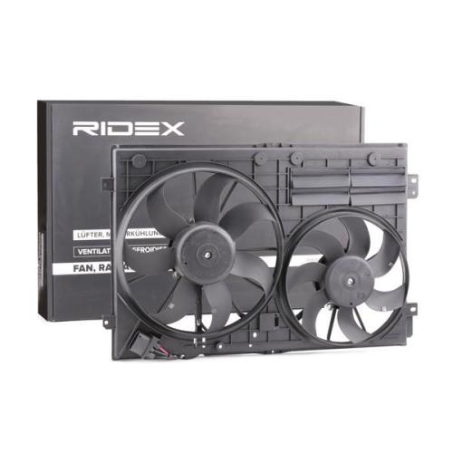 RIDEX 508R0028 Kühlerlüfter Lüfter Motorkühlung mit Kühlerlüfterrahmen (Zarge) Bild RIDEX 508R0028 Kühlerlüfter Lüfter Motorkühlung mit Kühlerlüfterrahmen (Zarge)