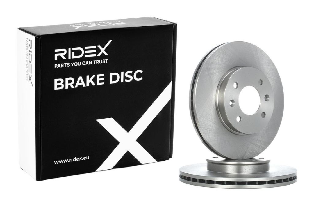 RIDEX 82B0359 2x Bremsscheiben Vorne Ø256mm Belüftet für HYUNDAI i20