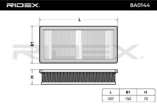 RIDEX 8A0144 Motor Luftfilter Umluftfilter mit Vorfilter für CITROËN Bild RIDEX 8A0144 Motor Luftfilter Umluftfilter mit Vorfilter für CITROËN