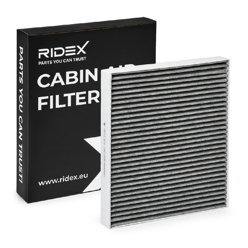 RIDEX 424I0076 Innenraumfilter Pollenfilter Aktivkohlefilter Höhe: 31 Breite: