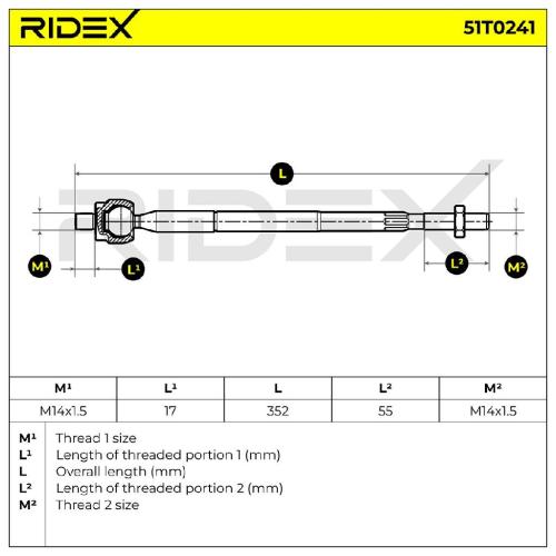 RIDEX Axialgelenk Spurstange Vorne beidseitig für TOYOTA CELICA Coupe Bild RIDEX Axialgelenk Spurstange Vorne beidseitig für TOYOTA CELICA Coupe