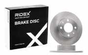 RIDEX 82B0710 2x Bremsscheiben Hinten Ø227mm voll für FIAT Panda Schrägheck