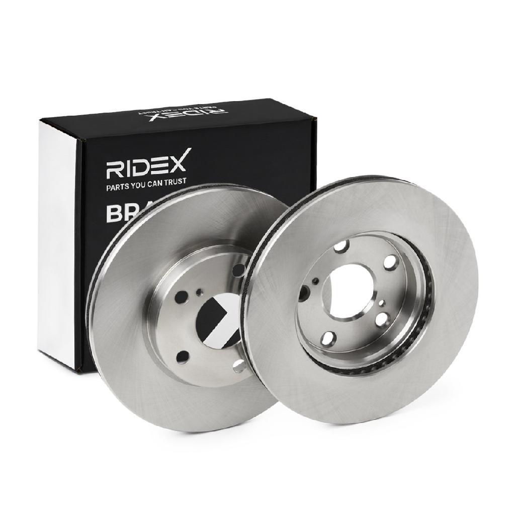 RIDEX 82B0735 2x Bremsscheiben Vorne Ø277mm Belüftet für TOYOTA Auris Kombi