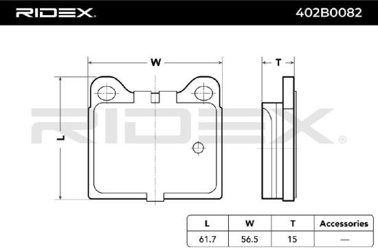 RIDEX Bremsbelagsatz Bremsbeläge Hinten für OPEL Corsa D Schrägheck (S07) Bild RIDEX Bremsbelagsatz Bremsbeläge Hinten für OPEL Corsa D Schrägheck (S07)