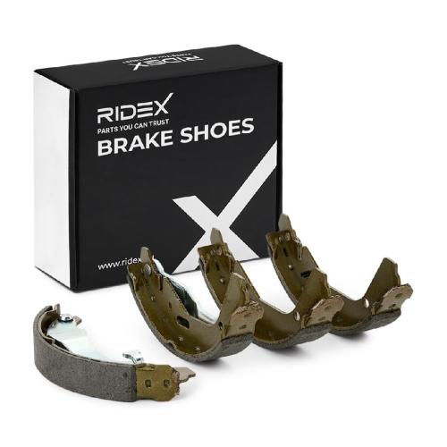 RIDEX Bremsbacken Satz für Trommelbremse Hinten mit Hebel für OPEL AGILA 70B0211 Bild RIDEX Bremsbacken Satz für Trommelbremse Hinten mit Hebel für OPEL AGILA 70B0211
