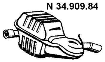 VEGAZ Endschalldämpfer Hinten für VOLVO S60 I (384) Bild VEGAZ Endschalldämpfer Hinten für VOLVO S60 I (384)