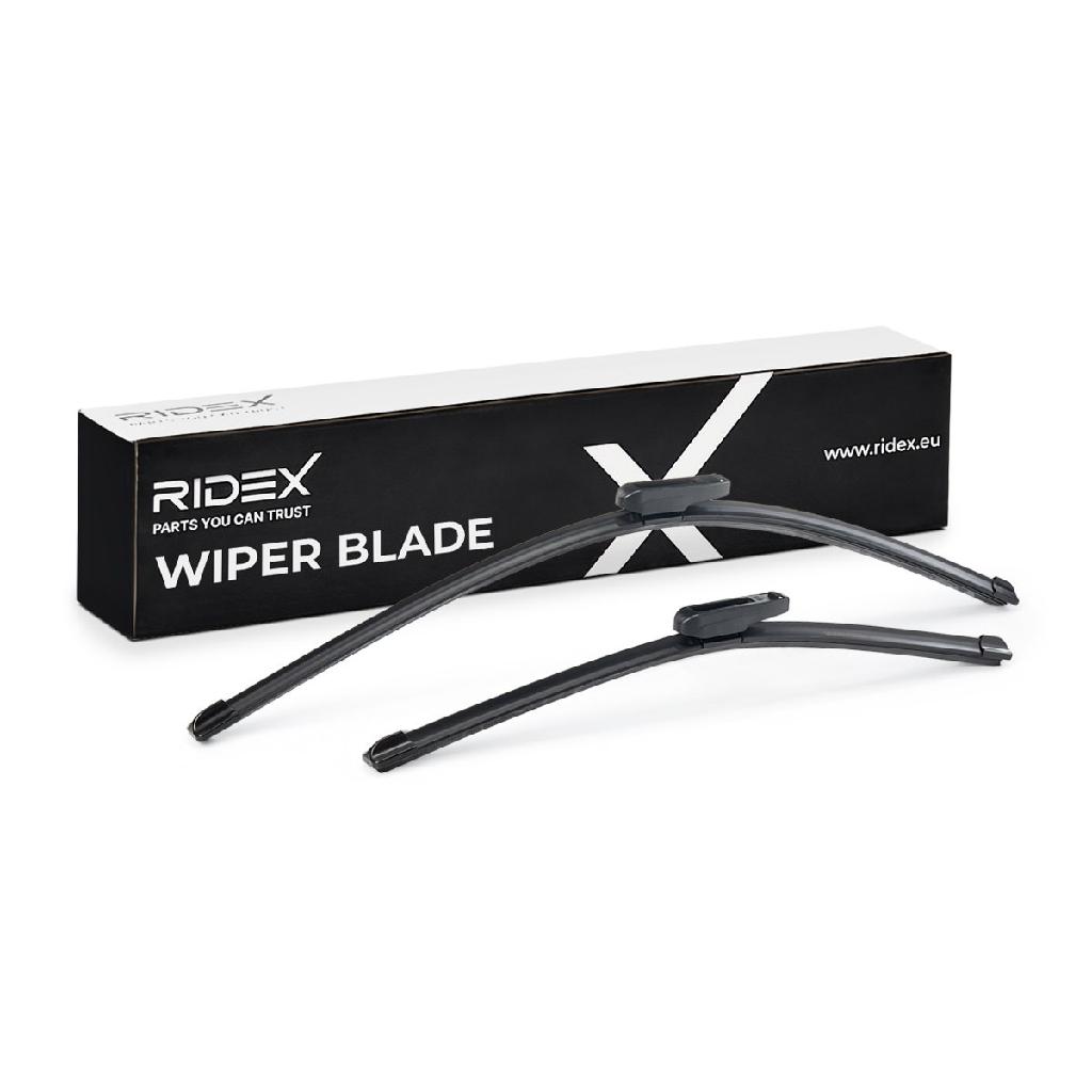 RIDEX Scheibenwischer Satz Wischerblätter Satz mit Spoiler Vorne Länge 1: 650mm