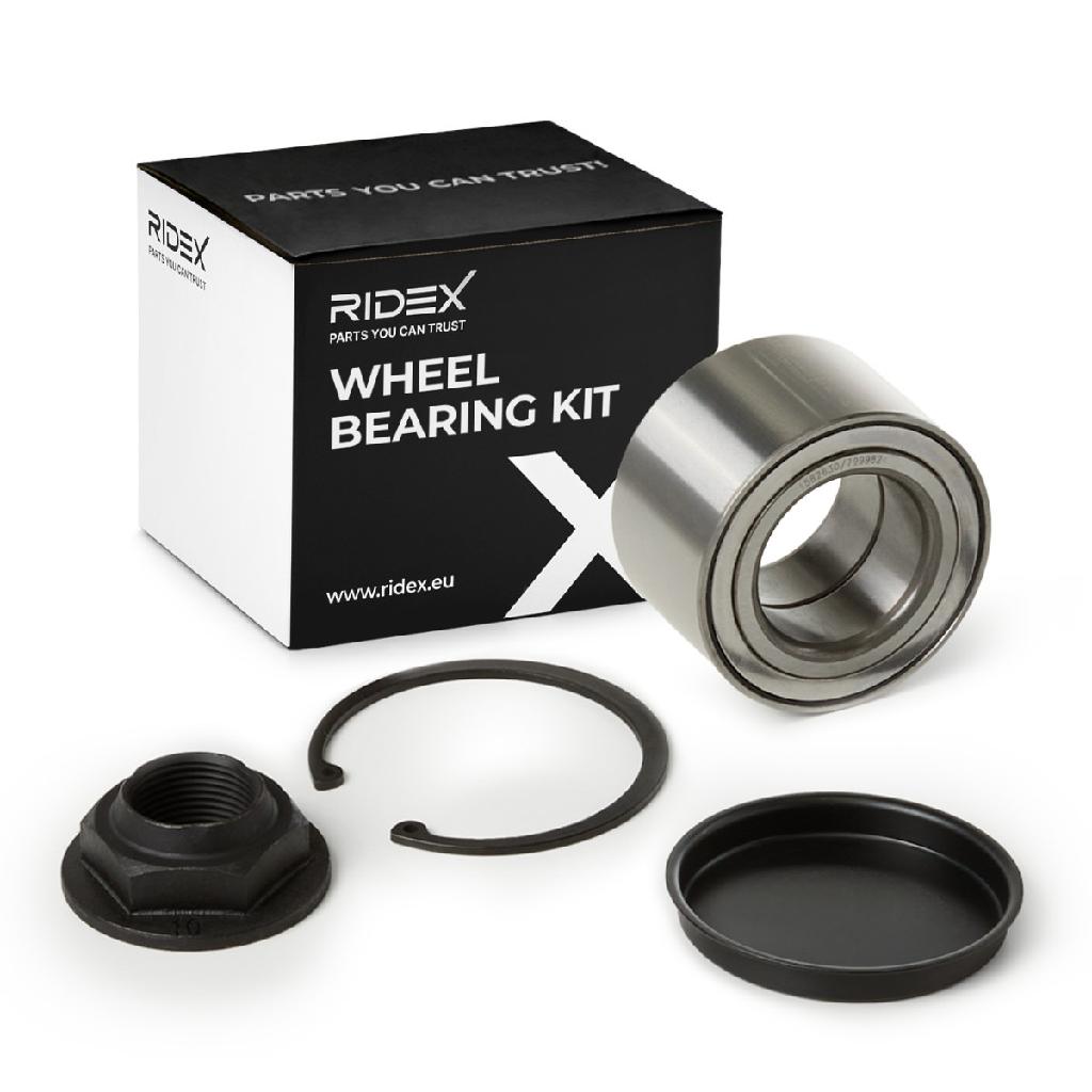 RIDEX 654W0100 Radlagersatz pro 1 Rad Hinten beidseitig für RENAULT 4321000QAB
