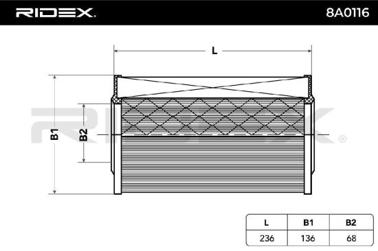 RIDEX 8A0116 Motor Luftfilter Filtereinsatz Umluftfilter für NISSAN TERRANO II Bild RIDEX 8A0116 Motor Luftfilter Filtereinsatz Umluftfilter für NISSAN TERRANO II