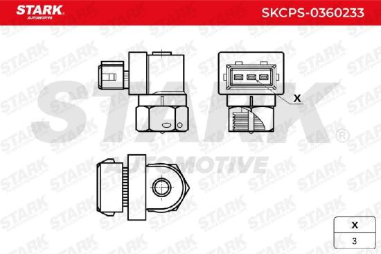 STARK Kurbelwellensensor SKCPS-0360233 Anzahl der Steckkontakte: 3 für VW Lupo Bild STARK Kurbelwellensensor SKCPS-0360233 Anzahl der Steckkontakte: 3 für VW Lupo