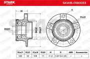 STARK SKWB-0180033 Radlagersatz pro 1 Rad Hinten beidseitig für CITROËN 374884