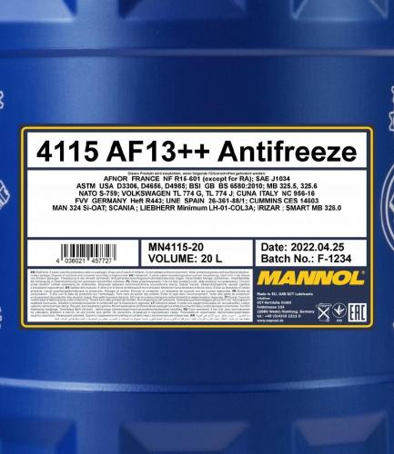 MANNOL Kühlmittel Kühlflüssigkeit G13 Rot Konzentrat 20L Kühlerfrostschutz Bild MANNOL Kühlmittel Kühlflüssigkeit G13 Rot Konzentrat 20L Kühlerfrostschutz