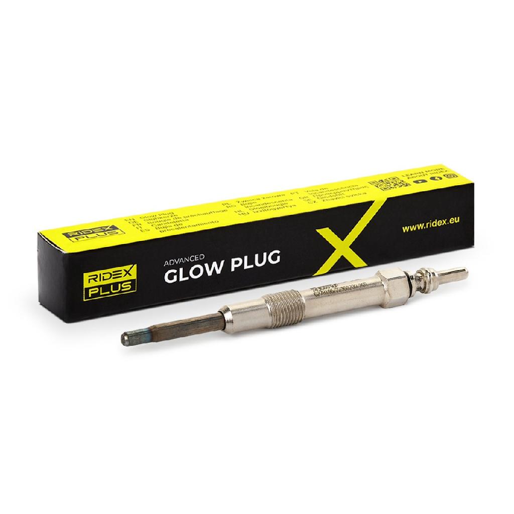 RIDEX PLUS Diesel Glühkerze 11V Schlüsselweite: 10 mmmm Gewindemaß:M10x1,0