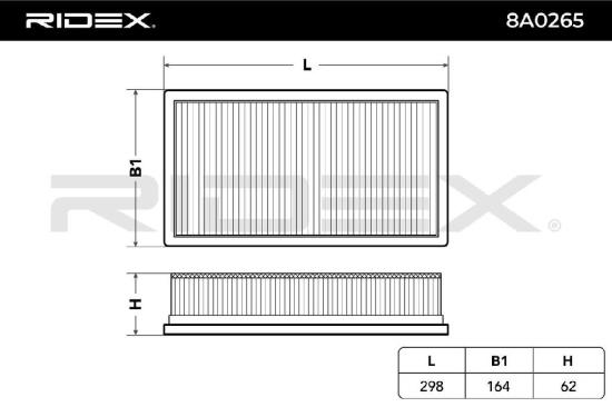 RIDEX 8A0265 Motor Luftfilter Umluftfilter für ALFA ROMEO 147 (937) GT (937) 156 Bild RIDEX 8A0265 Motor Luftfilter Umluftfilter für ALFA ROMEO 147 (937) GT (937) 156