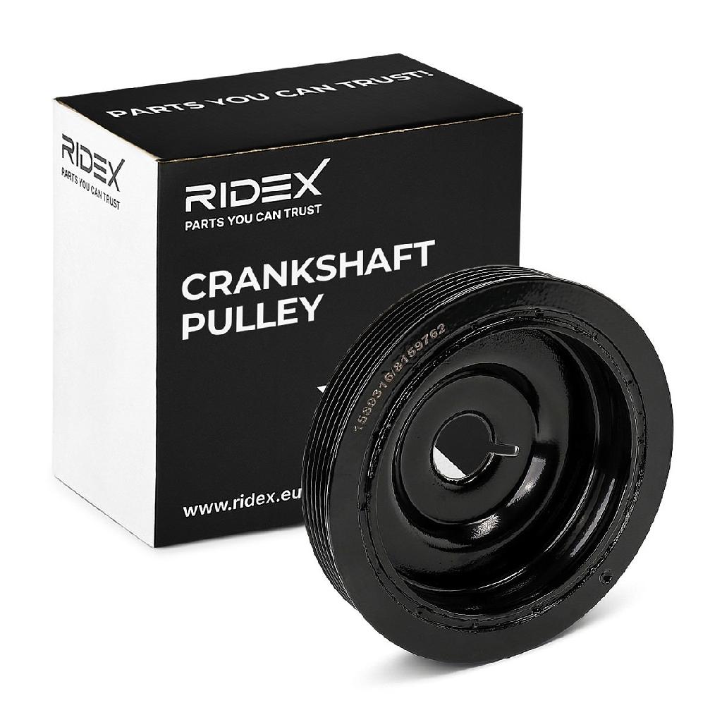 RIDEX 3213B0068 Riemenscheibe Kurbelwelle Kurbelwellenriemenscheibe 6-Rippen