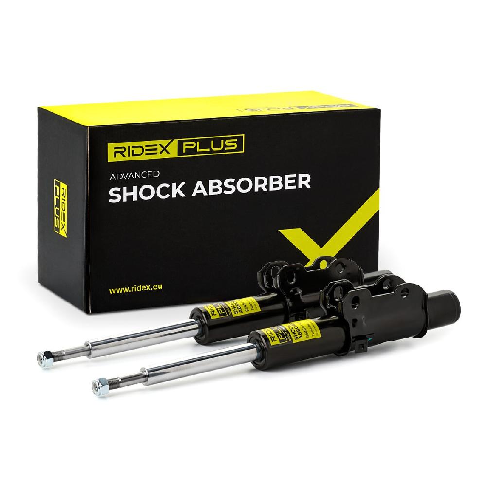 RIDEX PLUS 854S1994P 2x Stoßdämpfer Federbein Gasdruck Vorne 2E0413023