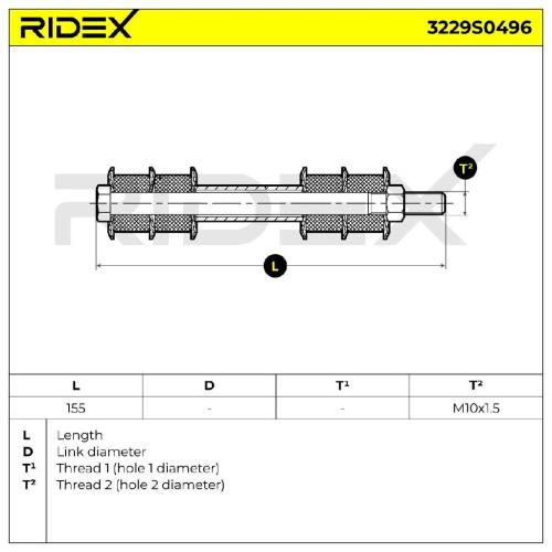 RIDEX 1x Koppelstange Stabilisator Vorne für FORD Ranger (ET) RANGER (ER, EQ) Bild RIDEX 1x Koppelstange Stabilisator Vorne für FORD Ranger (ET) RANGER (ER, EQ)