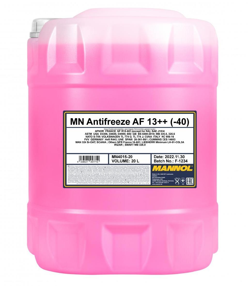 MANNOL Kühlmittel Kühlflüssigkeit G13 violett Fertigmischung 20L