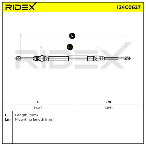 RIDEX Handbremsseil Hinten für RENAULT Megane 1I Coupé-Cabriolet (EM0/1) Bild RIDEX Handbremsseil Hinten für RENAULT Megane 1I Coupé-Cabriolet (EM0/1)