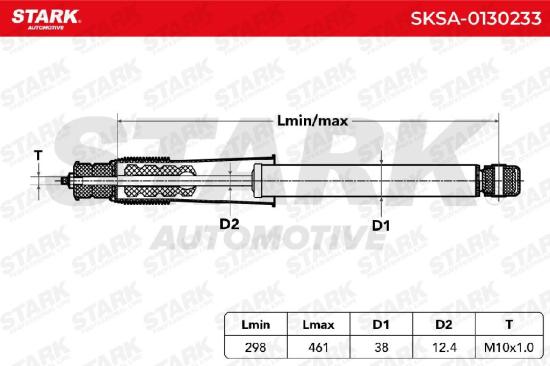 STARK SKSA-0130233 2x Stoßdämpfer Gasdruck Vorne passend für MERCEDES-BENZ Bild STARK SKSA-0130233 2x Stoßdämpfer Gasdruck Vorne passend für MERCEDES-BENZ