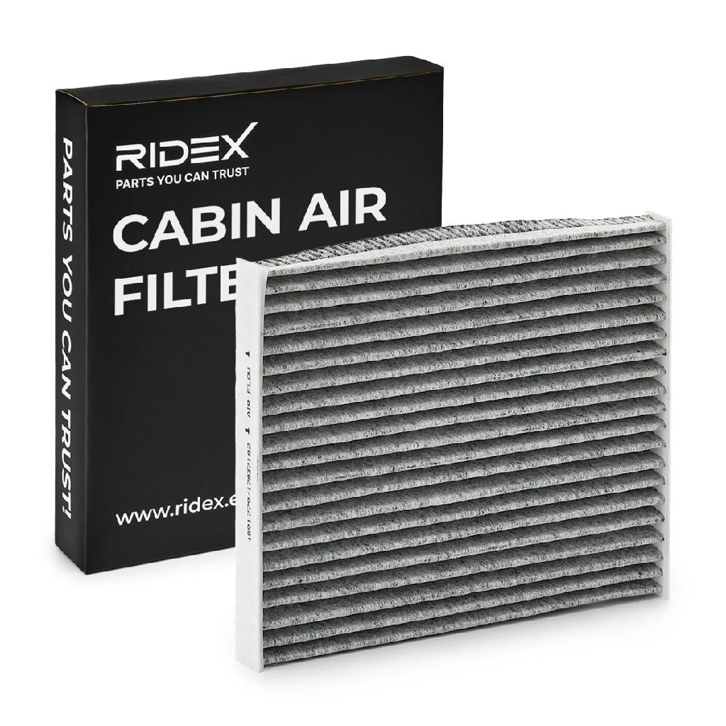 RIDEX 424I0740 Innenraumfilter Pollenfilter Aktivkohlefilter Höhe: 19 Breite: