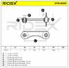RIDEX 273C0523 Lenker Radaufhängung Querlenker Rear rechts für HONDA 52390SR3000 Bild RIDEX 273C0523 Lenker Radaufhängung Querlenker Rear rechts für HONDA 52390SR3000