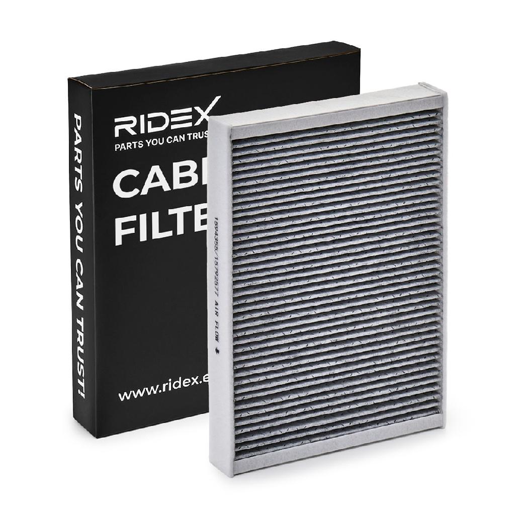 RIDEX 424I0625 Innenraumfilter Pollenfilter Aktivkohlefilter Höhe: 31 Breite: