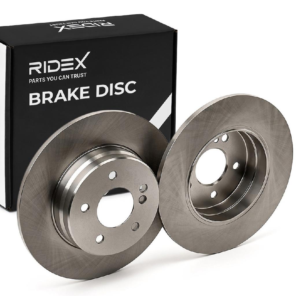 RIDEX 82B0388 2x Bremsscheiben Hinten Ø289,7mm voll 71739568 52015291