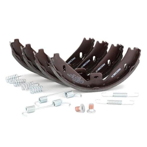 RIDEX Bremsbacken Satz für Trommelbremse Hinten mit Zubehör mit Anschlussteilen Bild RIDEX Bremsbacken Satz für Trommelbremse Hinten mit Zubehör mit Anschlussteilen
