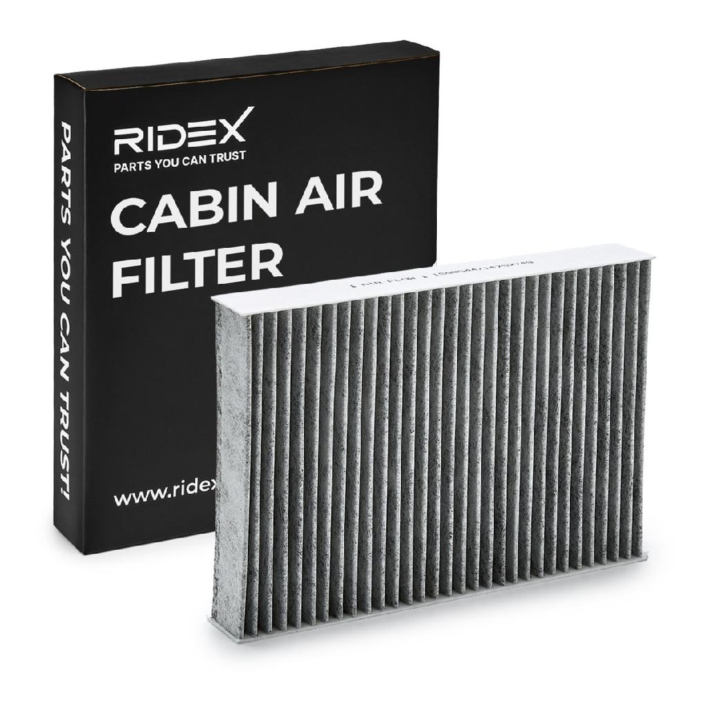 RIDEX 424I0477 Innenraumfilter Pollenfilter Aktivkohlefilter Höhe: 35 Breite: