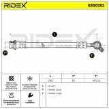 RIDEX Bremsschlauch 83B0362 VORNE links BREMSSCHLÄUCHE Länge: 248mm für NISSAN