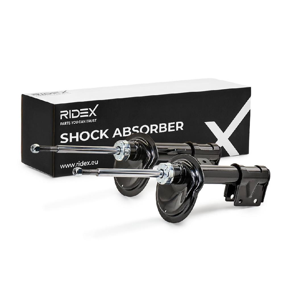RIDEX 854S1716 2x Stoßdämpfer Federbein Gasdruck Vorne passend für PEUGEOT