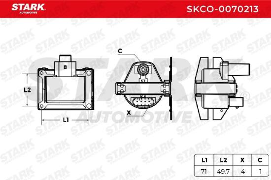 STARK SKCO-0070213 Zündspule 12V für FIAT Panda Schrägheck (141) 7629508 7576844 Bild STARK SKCO-0070213 Zündspule 12V für FIAT Panda Schrägheck (141) 7629508 7576844