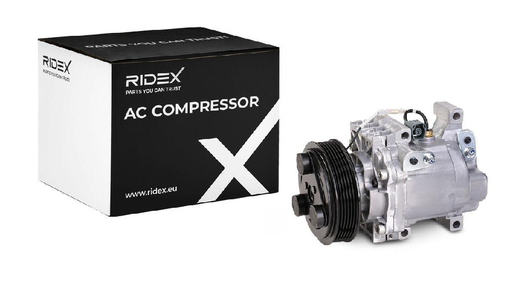 RIDEX A/C Kompressor für Klimaanlage Klimakompressor Kältemittel: R134a mit