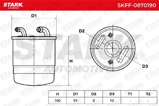 STARK SKFF-0870190 Kraftstofffilter Diesel Filter Line Filter 6420901752 Bild STARK SKFF-0870190 Kraftstofffilter Diesel Filter Line Filter 6420901752