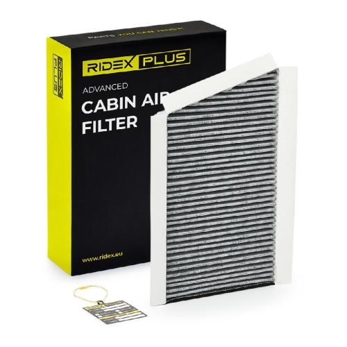 RIDEX PLUS 424I0228P Innenraumfilter Pollenfilter Aktivkohlefilter Höhe: 25 Bild RIDEX PLUS 424I0228P Innenraumfilter Pollenfilter Aktivkohlefilter Höhe: 25