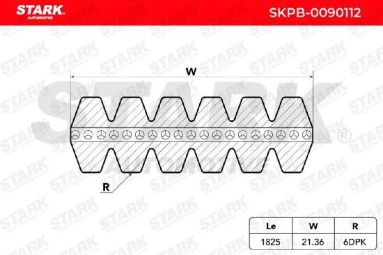 Keilrippenriemen STARK für VOLVO V70 II (285) XC90 I (275) V70 I (875, 876) Bild Keilrippenriemen STARK für VOLVO V70 II (285) XC90 I (275) V70 I (875, 876)