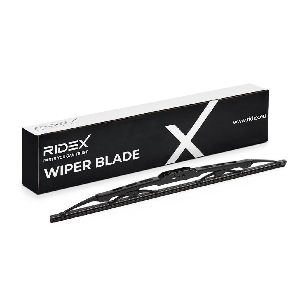 RIDEX Scheibenwischer Wischblatt Stück ohne Spoiler Vorne Länge: 400mm Standard