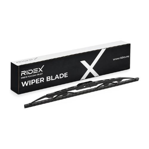 RIDEX Scheibenwischer Wischblatt Stück ohne Spoiler Vorne Länge: 400mm Standard Bild RIDEX Scheibenwischer Wischblatt Stück ohne Spoiler Vorne Länge: 400mm Standard